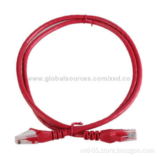 Cat5e Patch Cord, UTP/24AWG, PVC Jacket, 8P8C RJ45 Connector, BC Stranded Conductor Twisted Pair